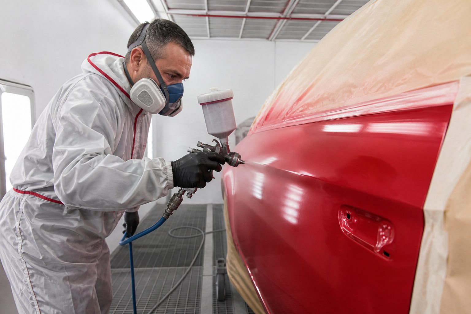 Verniciatura professionale in cabina